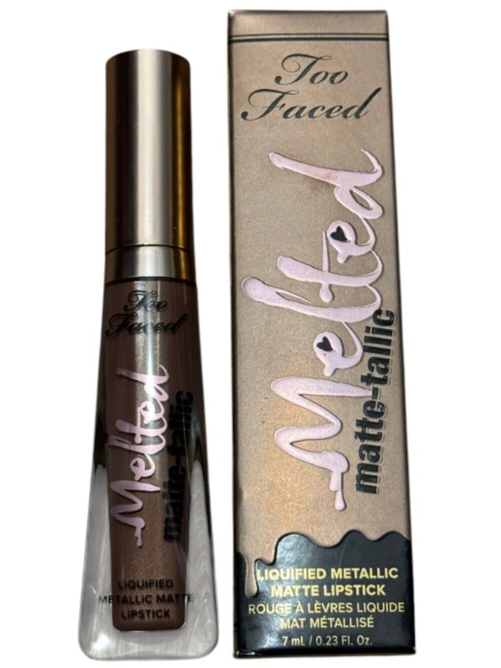Too Faced Melted Matte-tallic Liquid Lipstick "Scream My Name" 7ml Metallic NWT